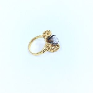 14K HGE cocktail CZ ring 🔥💍